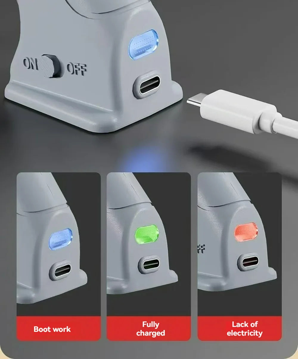 Pistola de pegamento termofusible inalámbrica, 3,7 V, 1800mAh, carga USB, utiliza barras de pegamento de 7mm, antifugas y antiescaldaduras