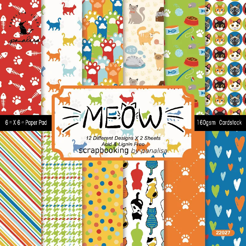 12 hojas de papel para álbum de recortes de 15x15cm
