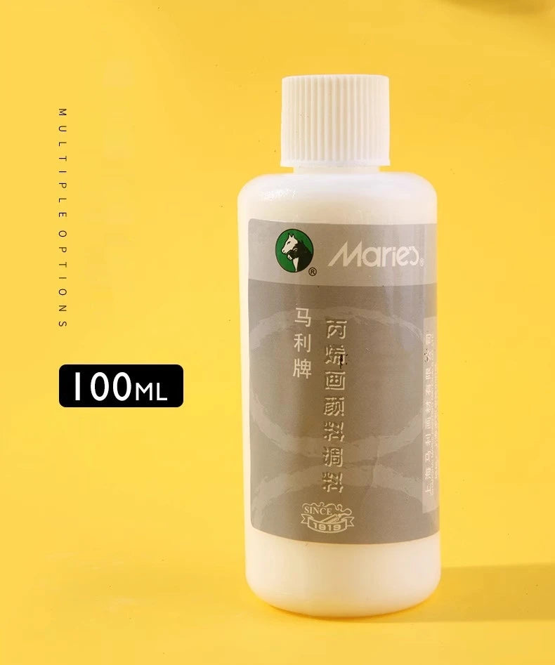 Líquido de mezcla acrílica de gran capacidad, pintura acrílica blanca lechosa, brillo más fino, pintura, pasta de moldeo, suministros de arte, 100/280ml