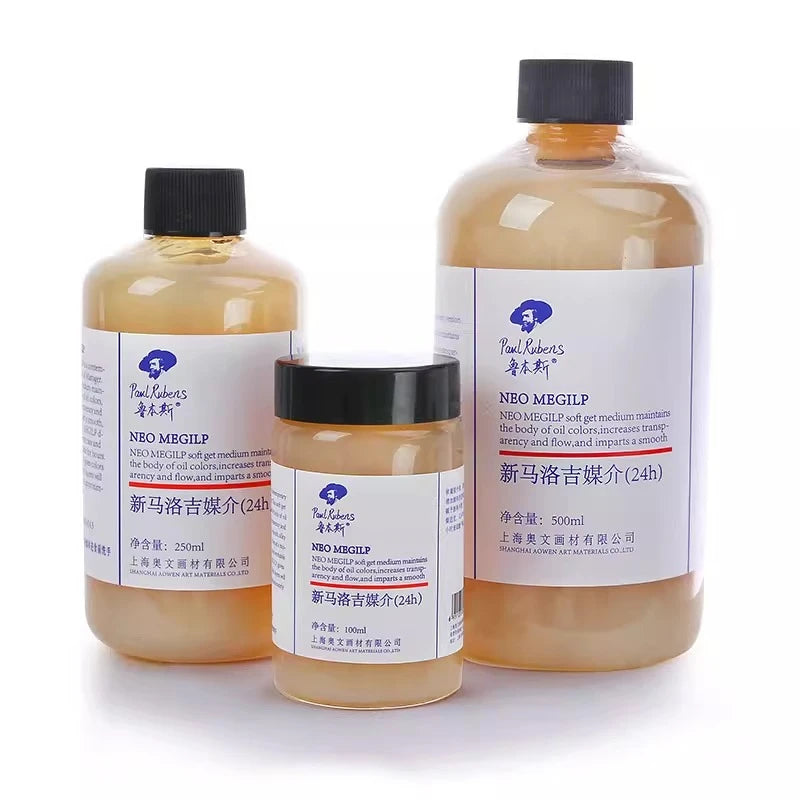 Resina Alquídica de 100/250/500 ml, Medium para Pintura Artística, Solvente para Mezclar Colores en Pintura al Óleo, de Secado Rápido y Lento