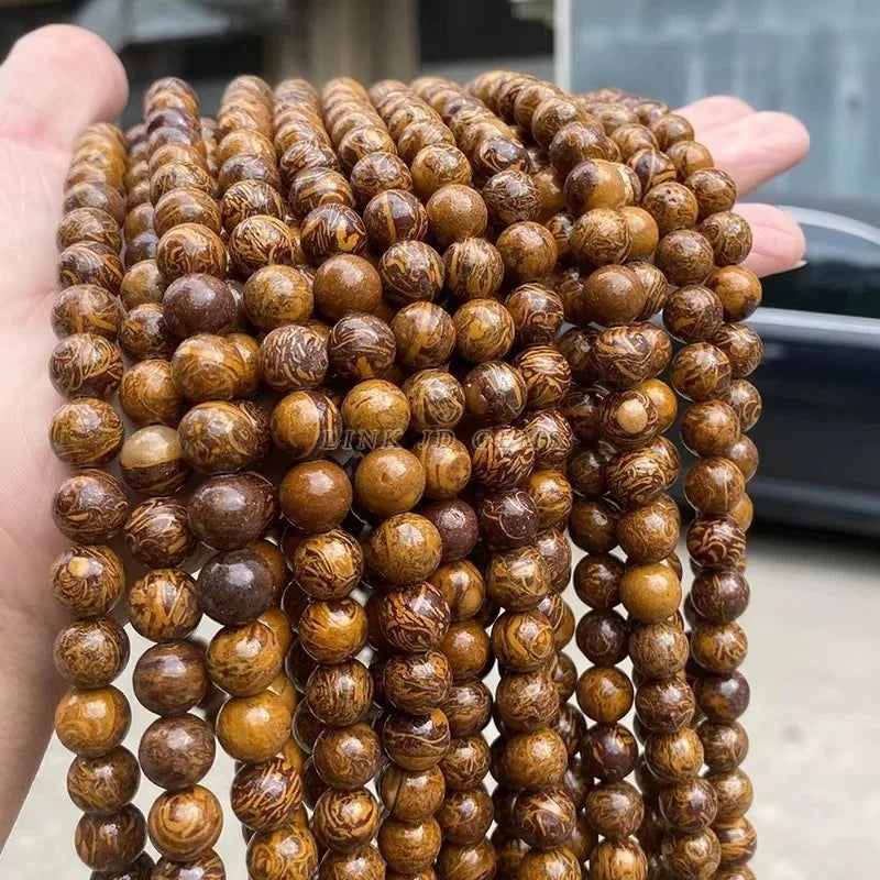 Mostacillas de piedra natural, variedades, redondo de 4, 6, 8, 10 y 12mm