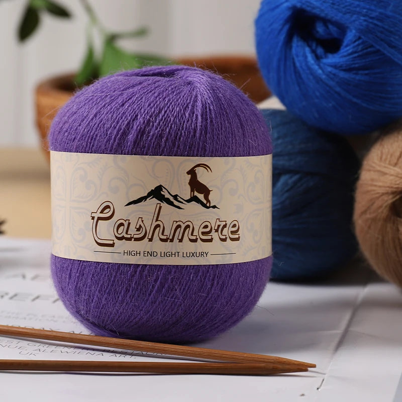 Lana fina pura de Cachemira de 300g, tejido a mano. 6 unidades