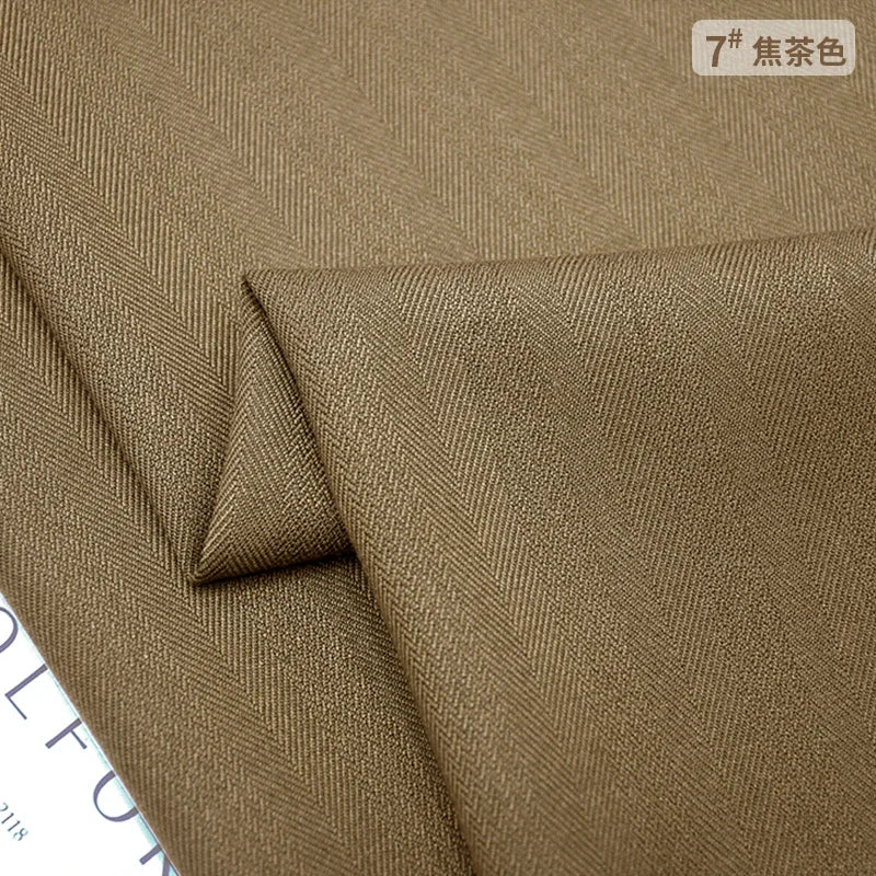 Patrón de espiga, mezcla de lana, tela informal. tela microelástica gruesa