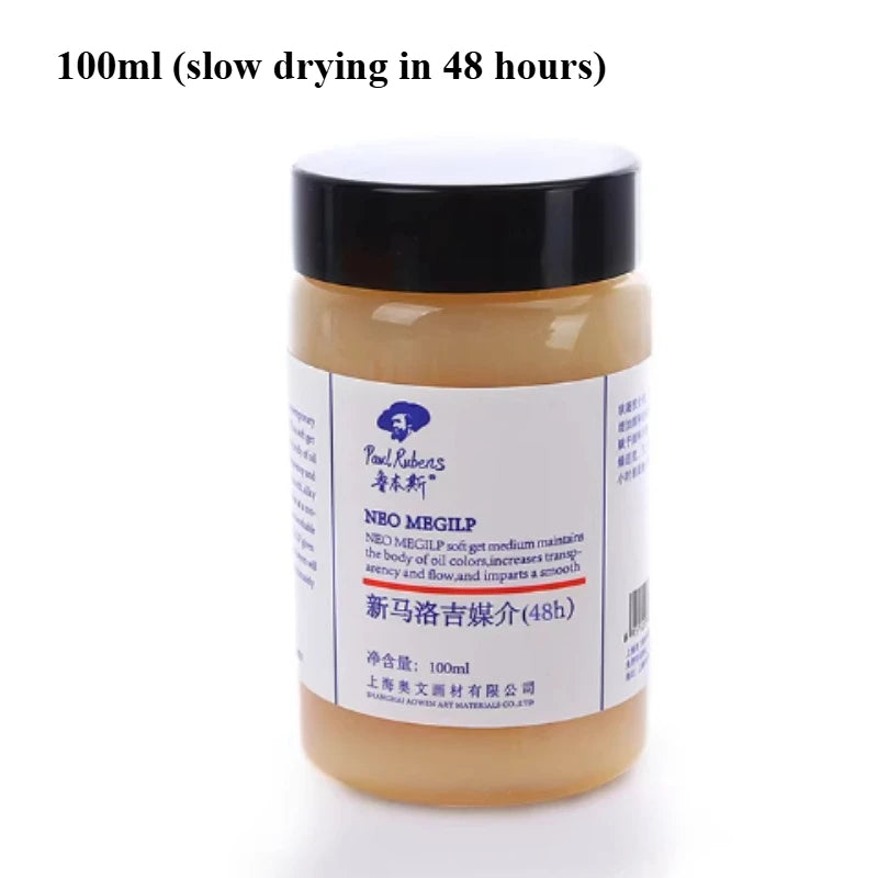Resina Alquídica de 100/250/500 ml, Medium para Pintura Artística, Solvente para Mezclar Colores en Pintura al Óleo, de Secado Rápido y Lento