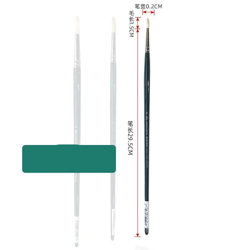 Juego de Pinceles para Óleo Winsor & Newton - Pinceles Planos y en Forma de Abanico, de Cerda de Cerdo