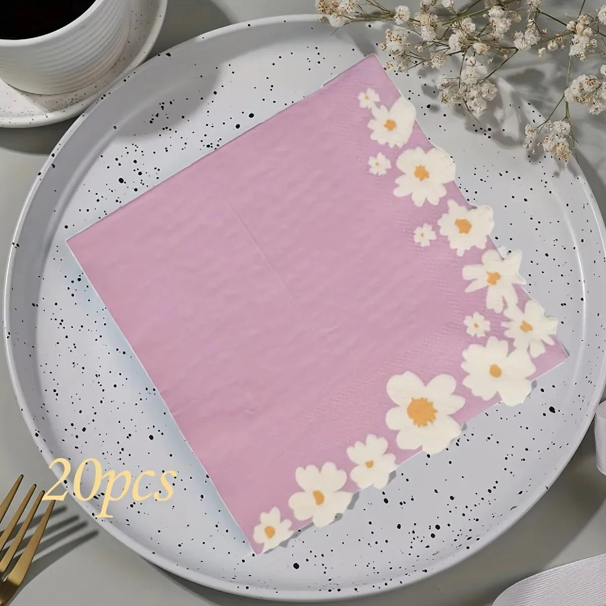 Servilletas de fiesta florales y de mariposa de 20 piezas para, celebraciones y decoupage