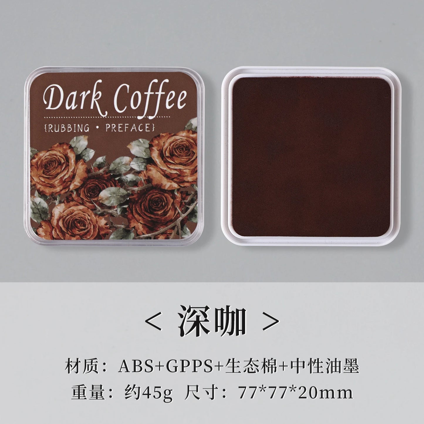 Almohadilla de tinta neutra de algodón ecológico, 16 colores, 1 ud.