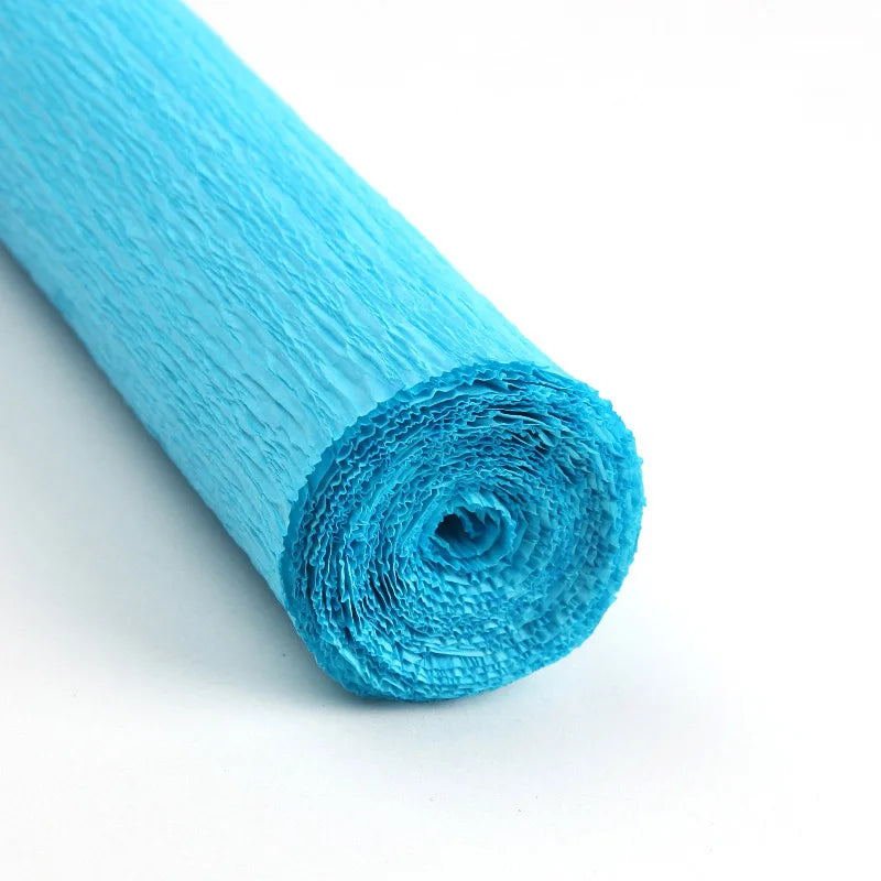 Rollo de papel crepé de colores de 50x250cm.