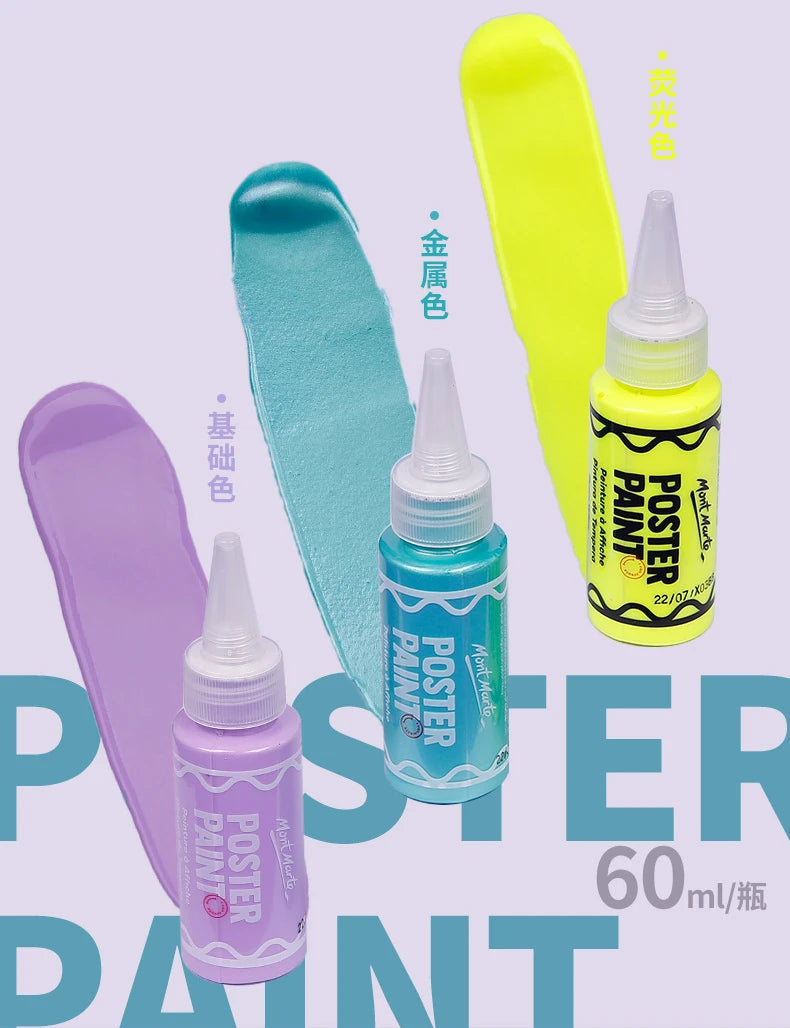 Juego de pintura con dedos para niños, 6/12 colores, 60ml, pintura lavable seguro, no tóxico