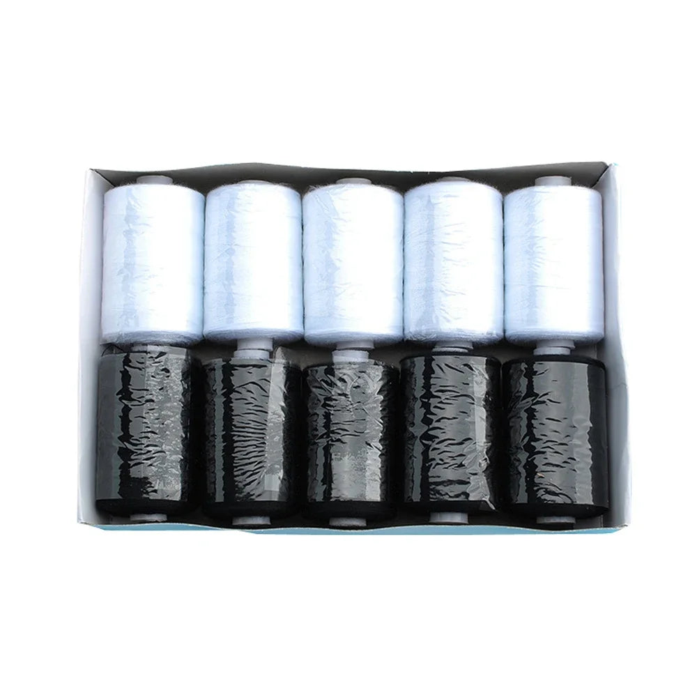 Kit de carretes de hilo de coser de poliéster, para coser a mano y a máquina, 1/10/12 colores