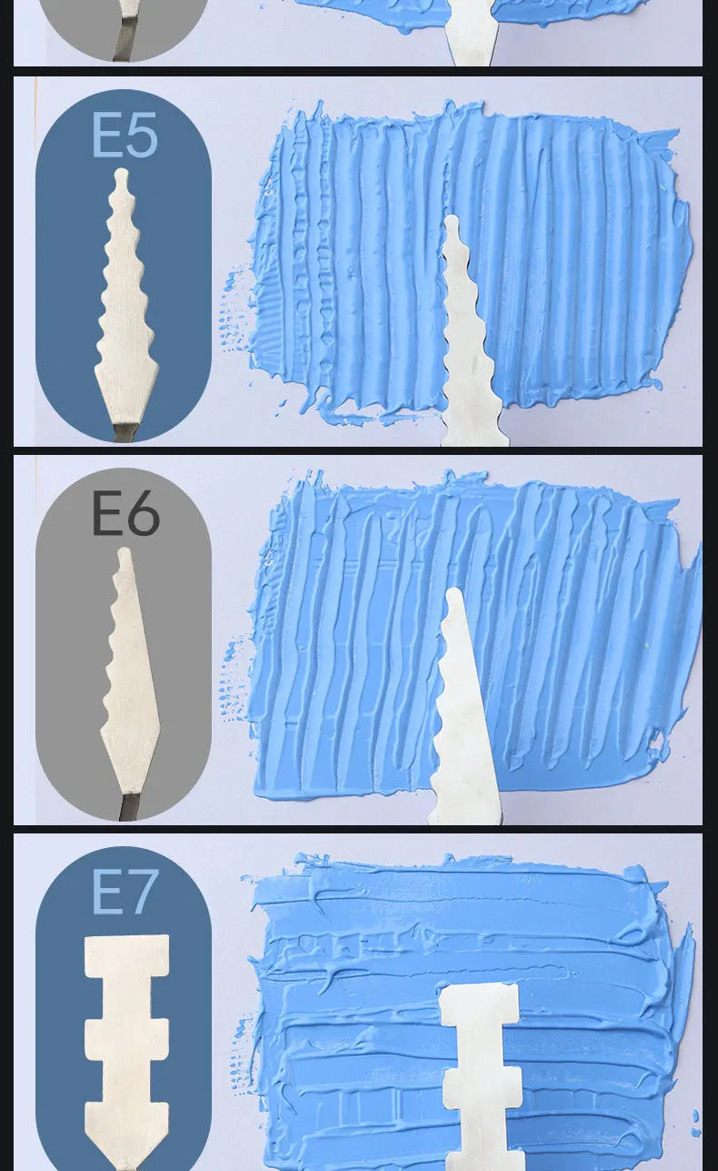 9 Herramientas de formas especiales para pintura al óleo, pintura acrílica y otras