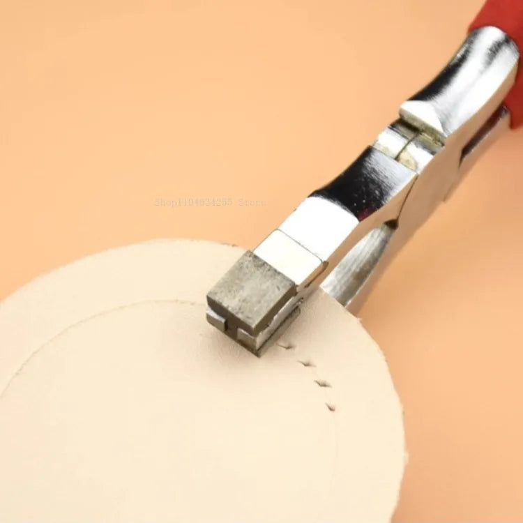 Cortador rómbico silencioso de acero blanco de 4mm/alicates de corte plano inclinado para cuero