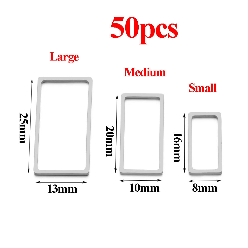 Pendientes de acero inoxidable dorado y plateado al vacío, suministros para hacer joyas de bisel, a granel, 20-50 Uds.