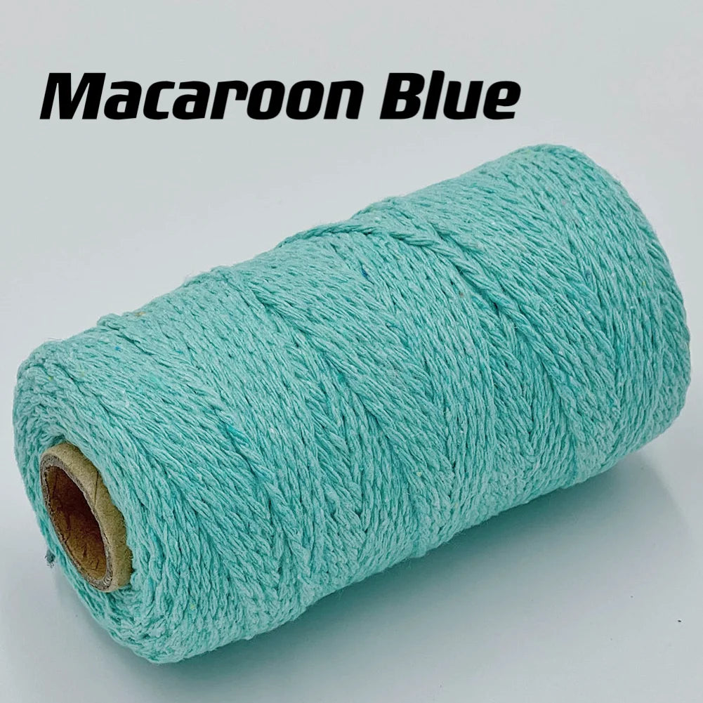 Cuerda de macramé de 2mm, hilo de yute suave, cuerda trenzada de colores para manualidades