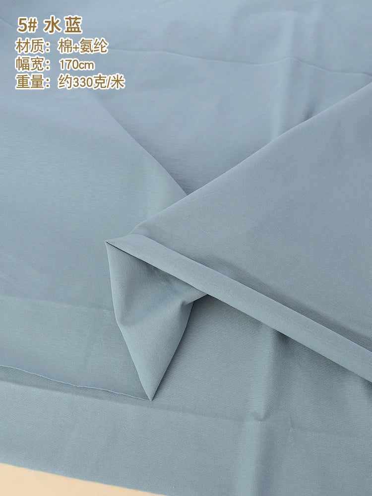 170x50cm 95% algodón 5% LICRA tejido de Jersey hacer ropa deportiva de primavera y verano, tela de alta elasticidad 330 g/m