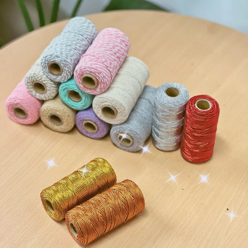 Cuerda de macramé de 2mm, hilo de yute suave, cuerda trenzada de colores para manualidades