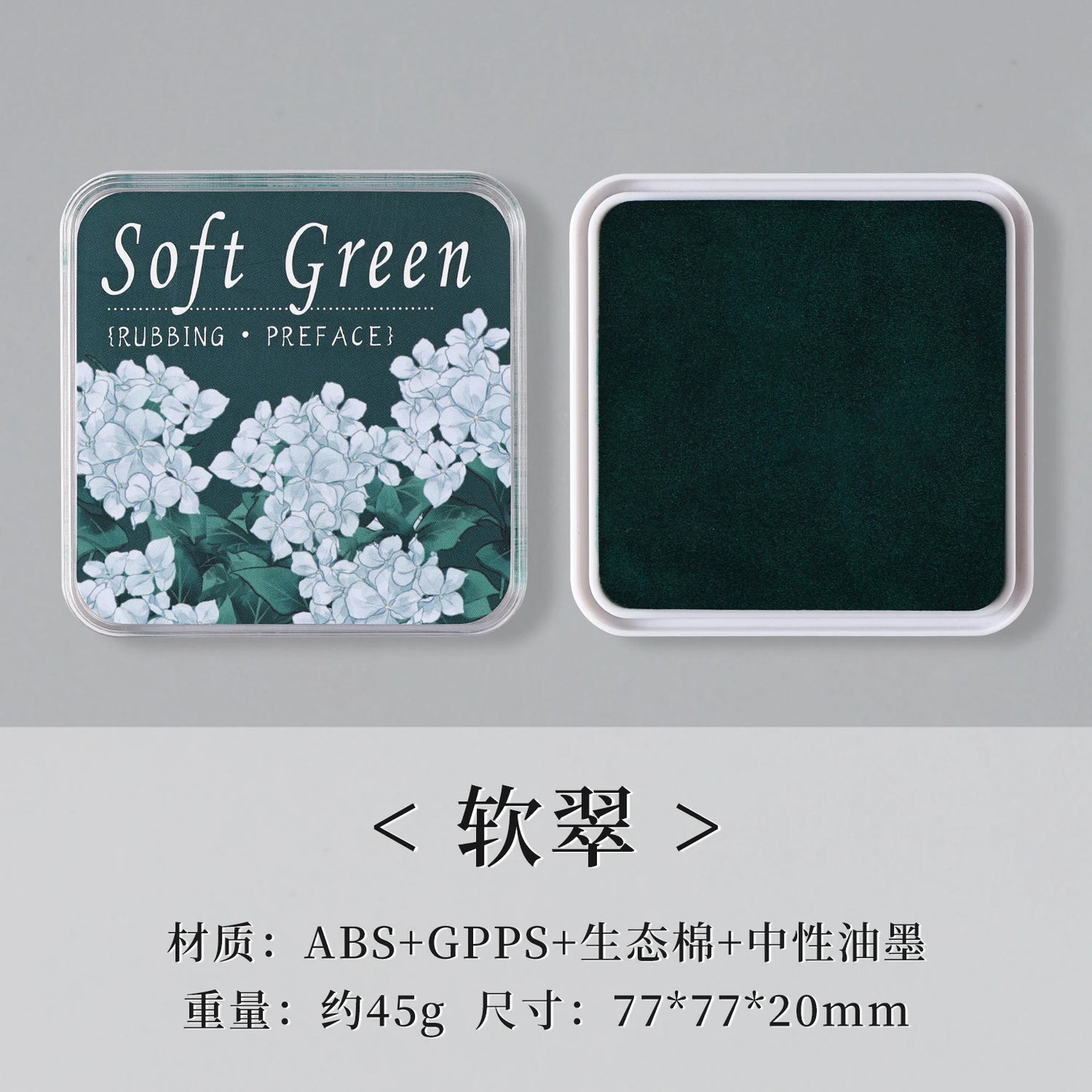 Almohadilla de tinta neutra de algodón ecológico, 16 colores, 1 ud.