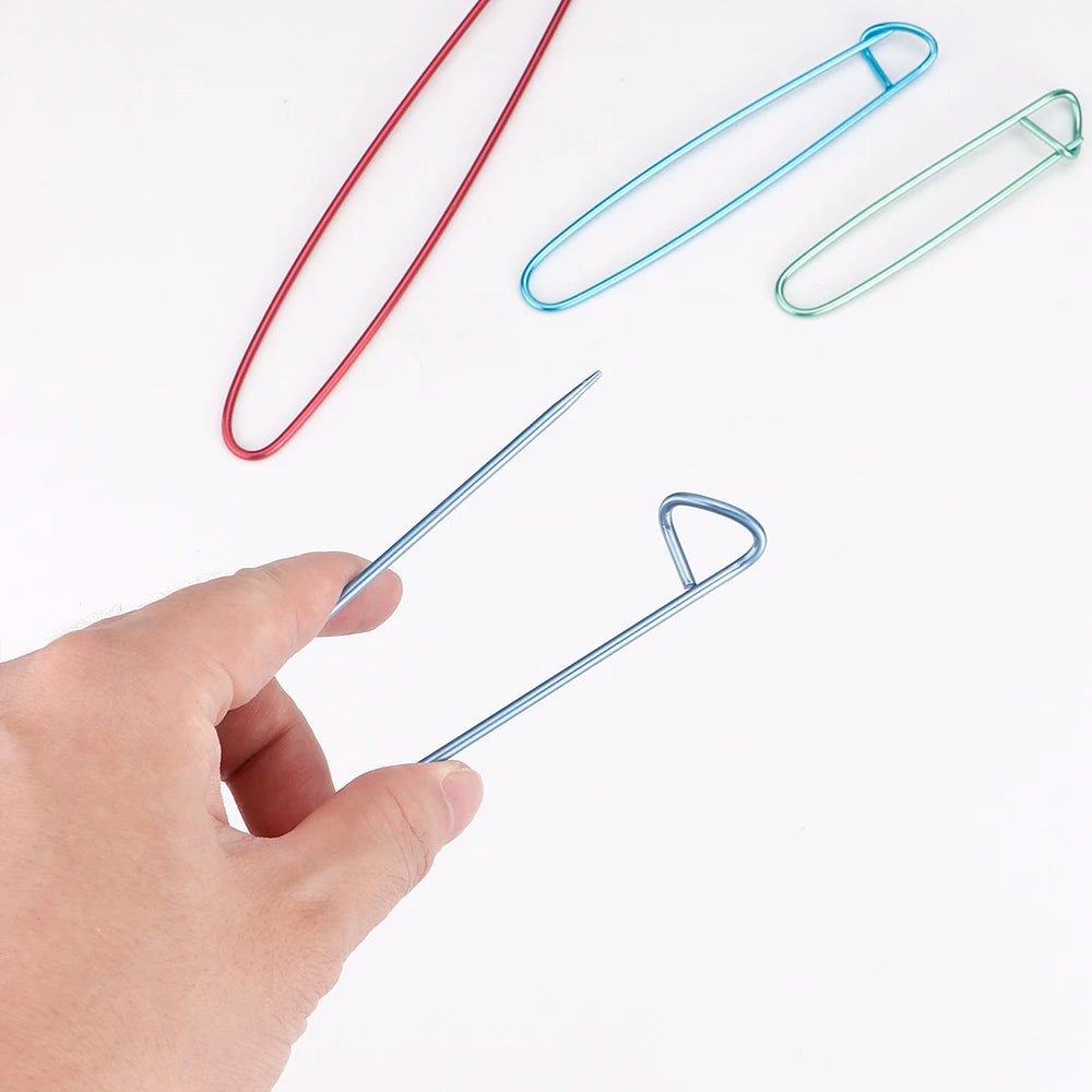 Ganchos de puntos para tejer, 4 tamaños de aluminio, 4 Uds.