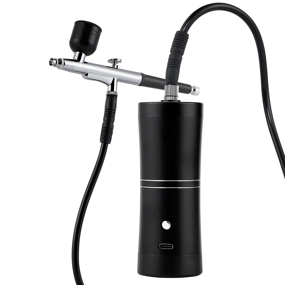Aerógrafo portátil superior de 0,3mm con tubo de aire de 150cm, pulverizador de pintura para arte, pastelería, maquillaje, decoración de uñas, etc