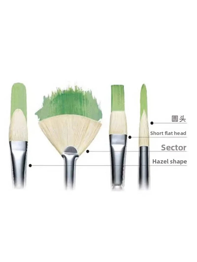 Pincel para óleo Winsor & Newton Winton, mango largo, paquete de 5