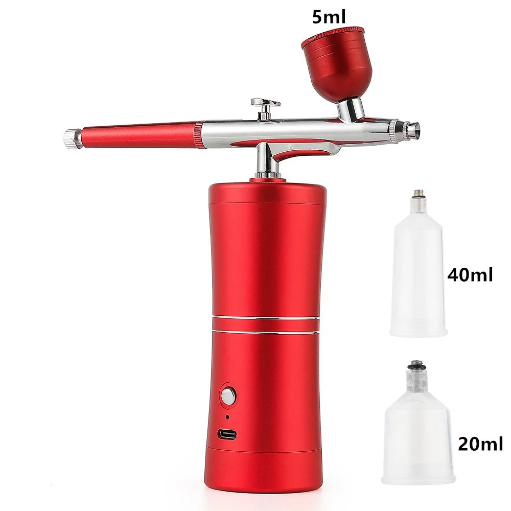 Aerógrafo portátil superior de 0,3mm con tubo de aire de 150cm, pulverizador de pintura para arte, pastelería, maquillaje, decoración de uñas, etc
