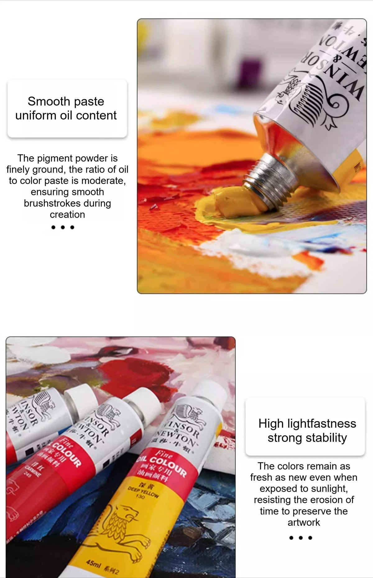 WINSOR & NEWTON-pintura al óleo de 170ml., tamaño grande