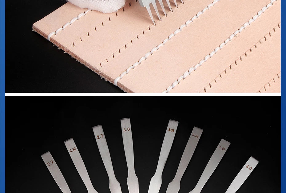 Juego de herramientas de perforación de cuero , troquel de corte de agujeros de cuero duradero, cincel de acero profesional