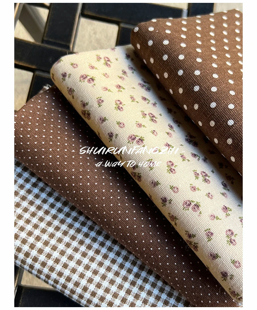 Tela Floral de algodón puro estampado