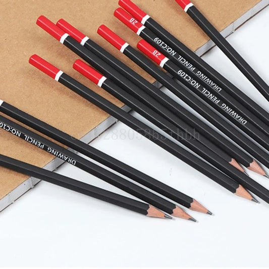 12 unids/caja lápiz de grafito para boceto, dibujo, escritura, 2H HB 2B 3B 3H 4B 5B