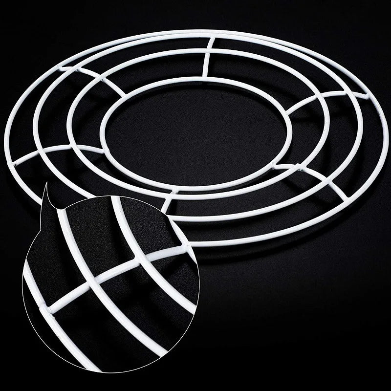 1 unidad de aro de metal de 20 a 40cm para decoración navideña, para corona, colgante