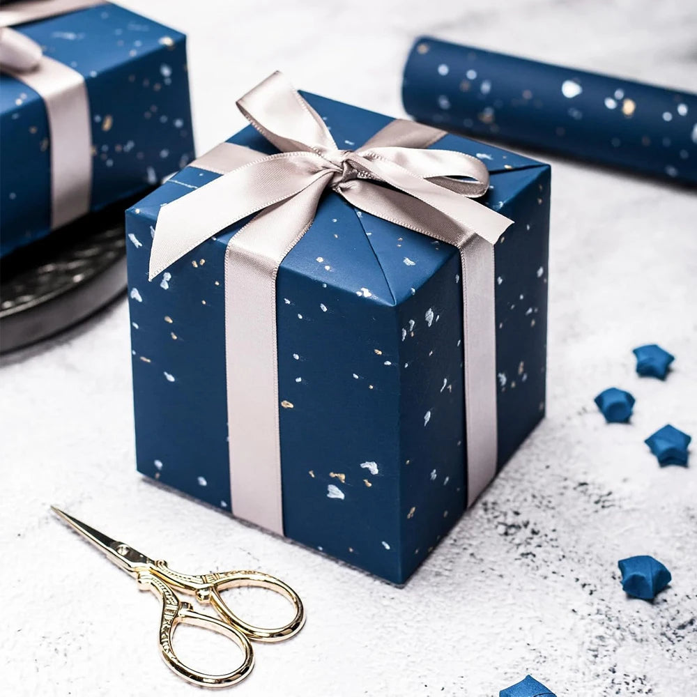 1 rollo de papel de regalo para fiesta de Navidad de 43 cm x 3,00 mts