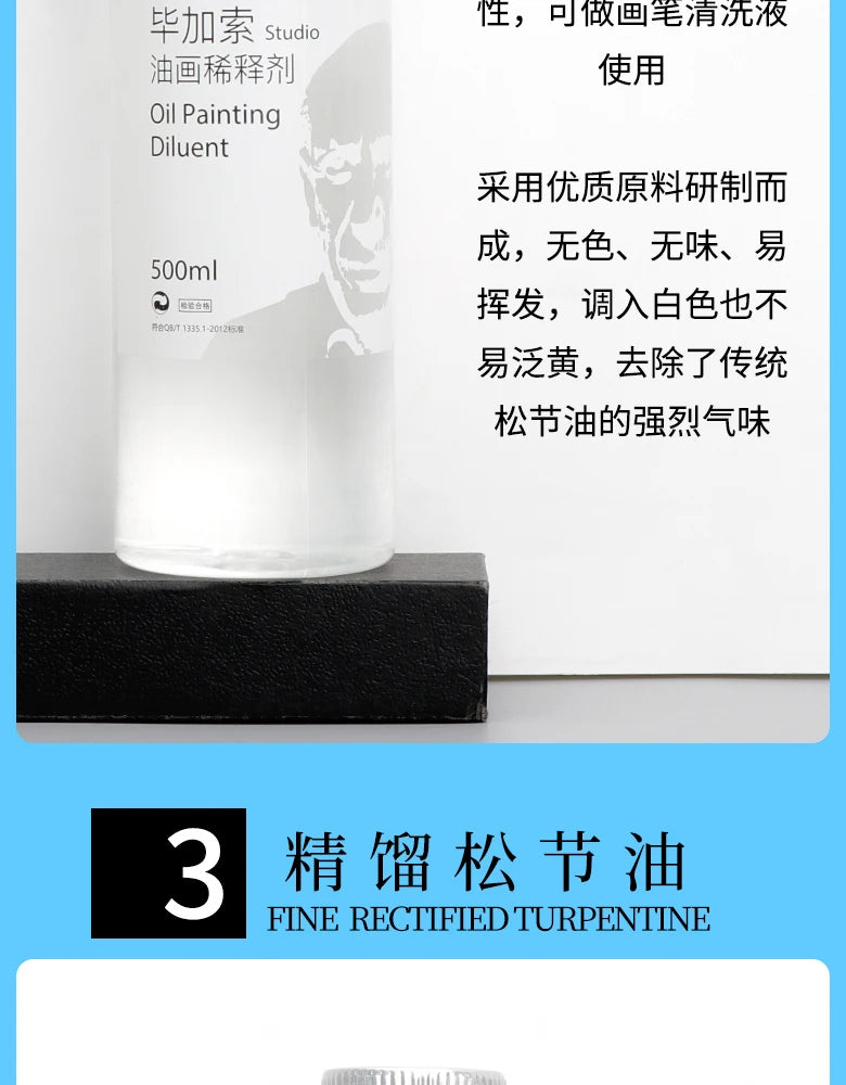 Medium de 100ml para pinturas al óleo, secado rápido, aceite de tóner, retoque de esmalte, barniz brillante