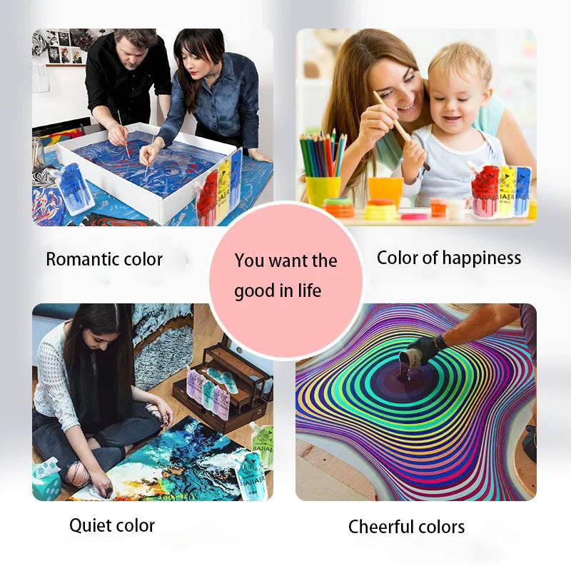 Bolsa de 100ML/48 colores, pintura acrílica, pintura de arte, Graffiti, etc.