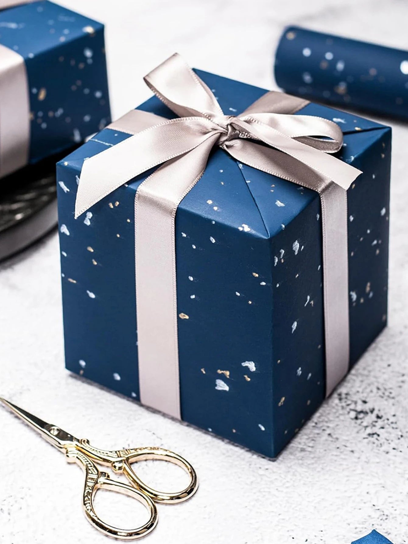 1 rollo de papel de regalo para fiesta de Navidad de 43 cm x 3,00 mts