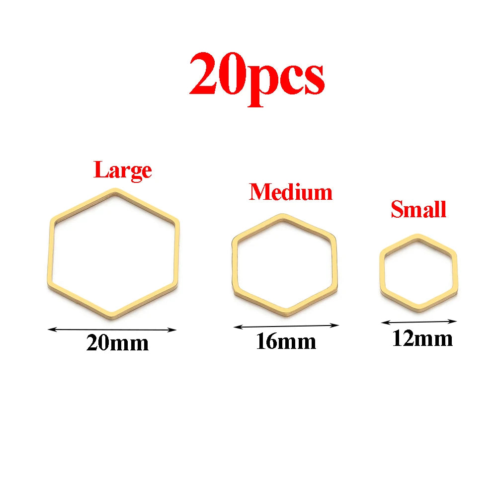Pendientes de acero inoxidable dorado y plateado al vacío, suministros para hacer joyas de bisel, a granel, 20-50 Uds.
