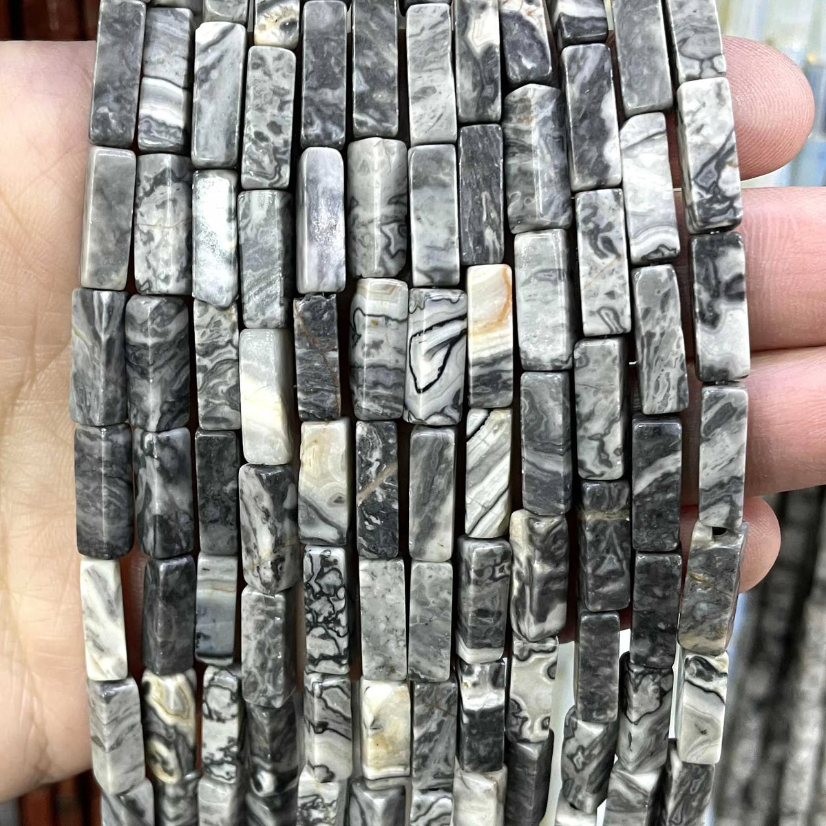 4*13MM piedra Natural cuadrada Aventurina Ojo de Tigre ágatas cristal Jades