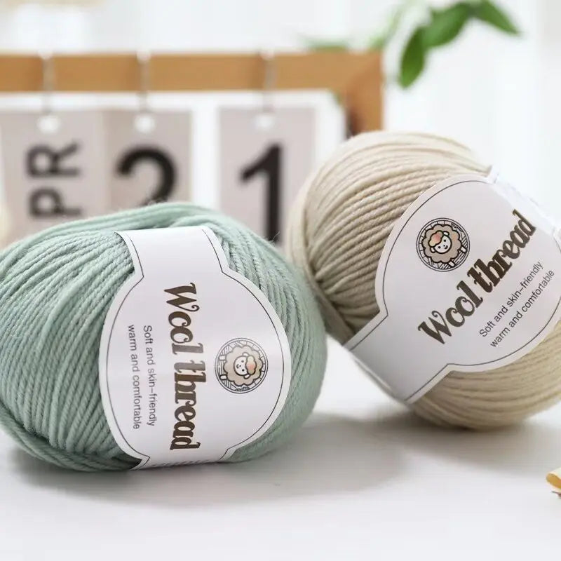 500 g/set (10 unidades de 50g) de  lana merino lisa
