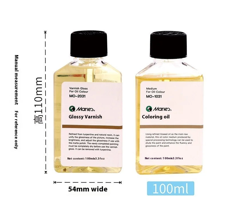 Aceite tonificante, para adelgazar pintura al óleo, 100ml, líquido de limpieza, y tonificación