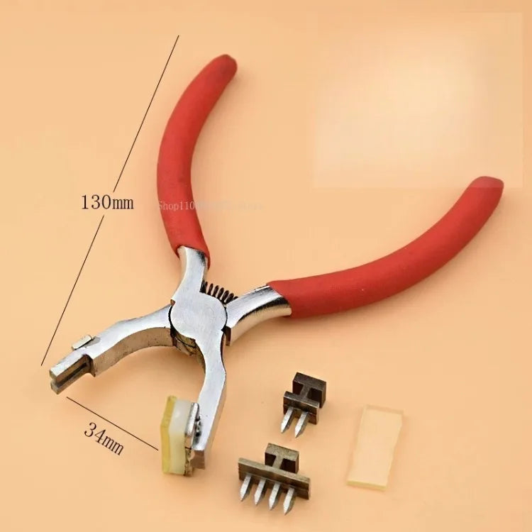 Cortador rómbico silencioso de acero blanco de 4mm/alicates de corte plano inclinado para cuero