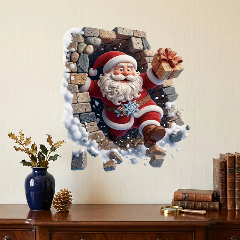 Adhesivo de Pared 3D de Navidad