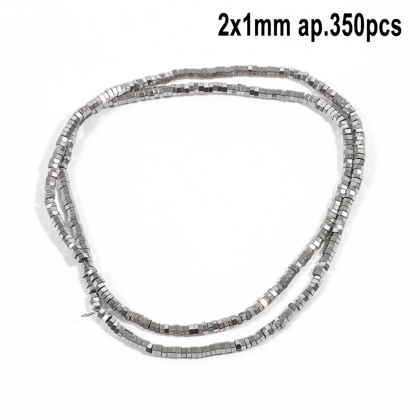 Mostacillas de hematita de rodio diversas formas para fabricación de joyas