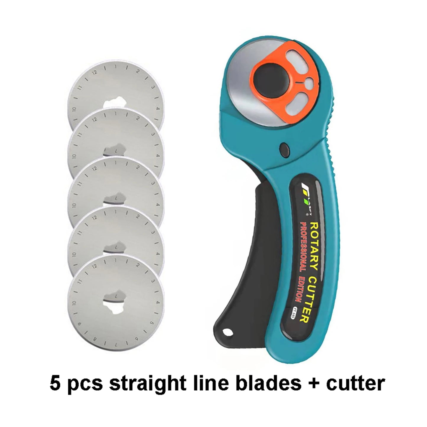 Cortador rotativo FT145, rodillo de R45mm, herramientas de corte fácil para tela, cuero, papel, etc.