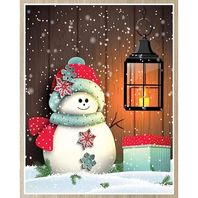 Imágenes por número, Kits de Papá Noel,  pintura por números sobre lienzo, arte pintado a mano