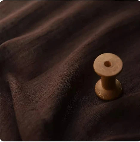 Tela de Lino y Algodón para Vestidos, Suave, Transpirable, Agradable a la Piel, Tela por Metro.