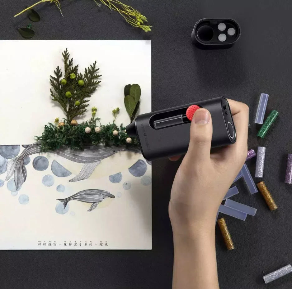 Wowstick-lápiz de pegamento eléctrico inalámbrico para manualidades, para pegamento de fusión en caliente recargable tipo C, 2000mAh, con 20 piezas