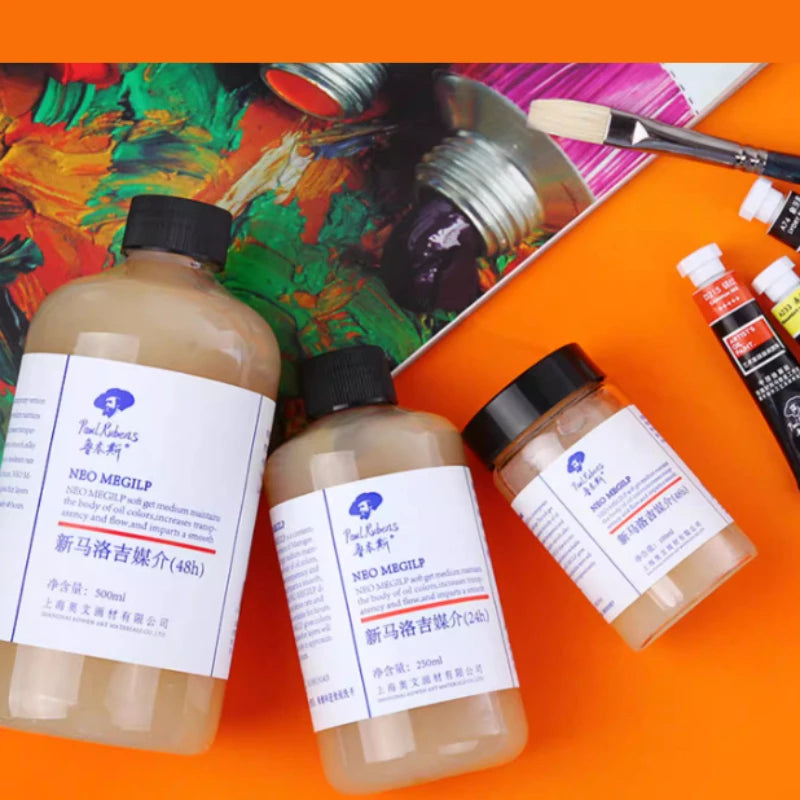 Resina Alquídica de 100/250/500 ml, Medium para Pintura Artística, Solvente para Mezclar Colores en Pintura al Óleo, de Secado Rápido y Lento