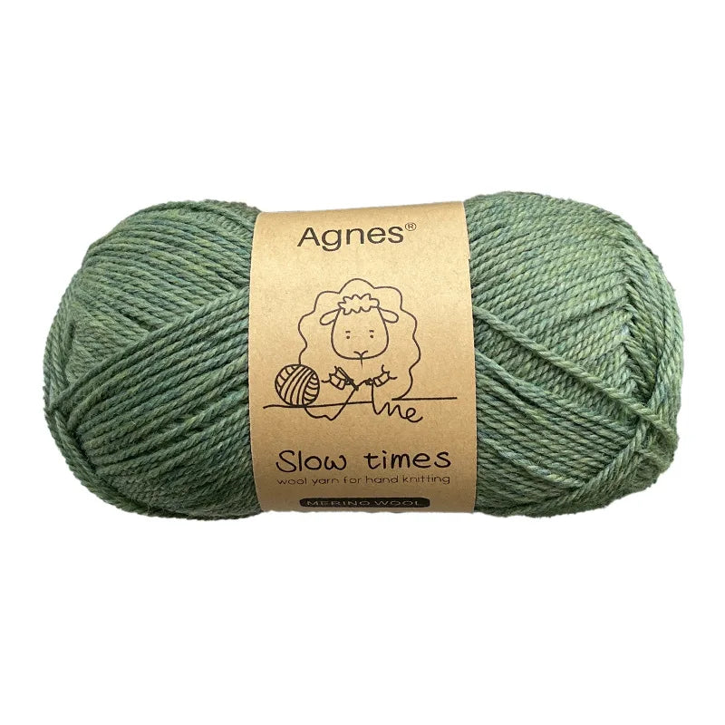 Ovillo de hilo de lana merino pura, tejido a mano, tejido de Color sólido, 50g