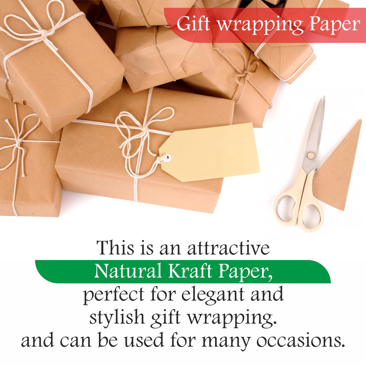 Rollo de papel kraft marrón para embalaje , dibujo y manualidades