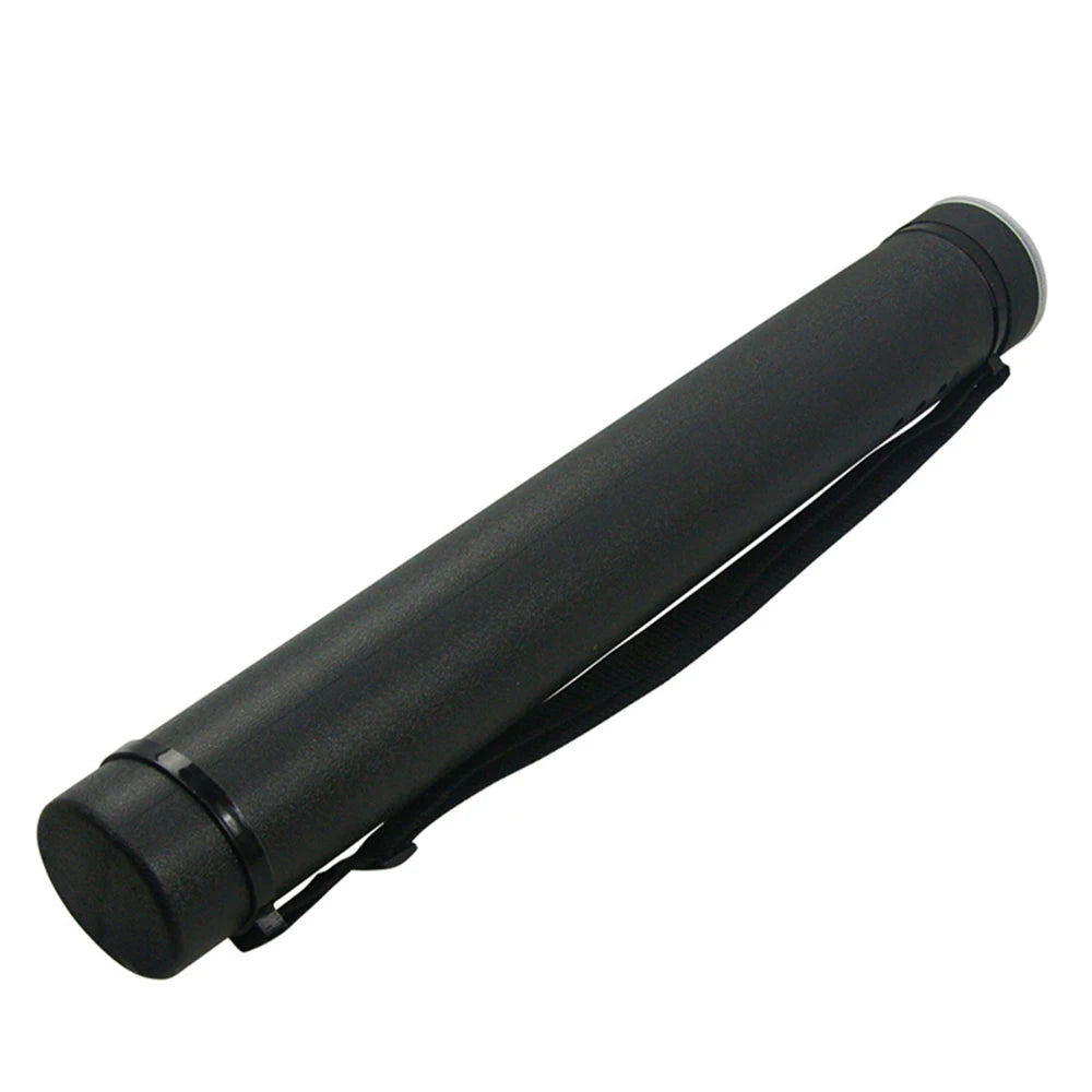 Carcaj  de 63cm-105cm, tubo de polietileno negro y gris, multifunción y ajustable