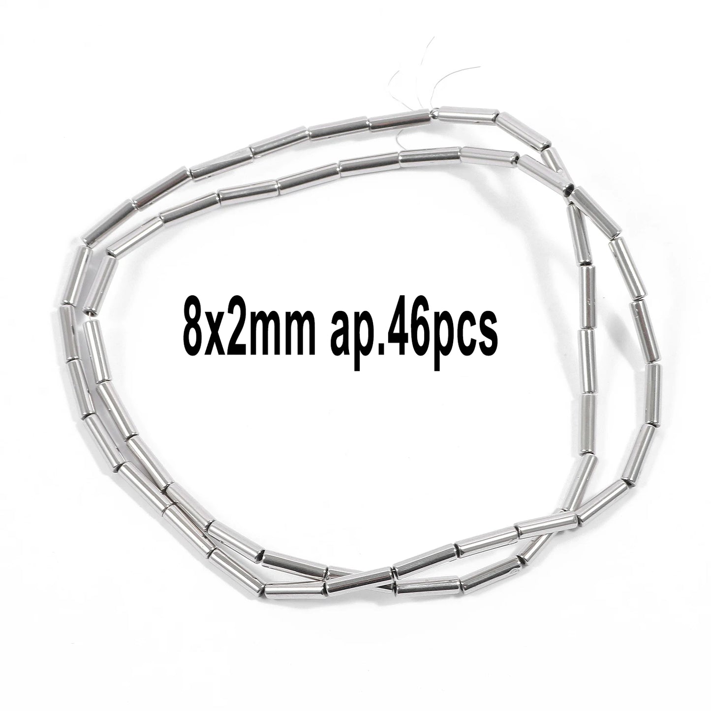 Mostacillas de hematita de rodio diversas formas para fabricación de joyas